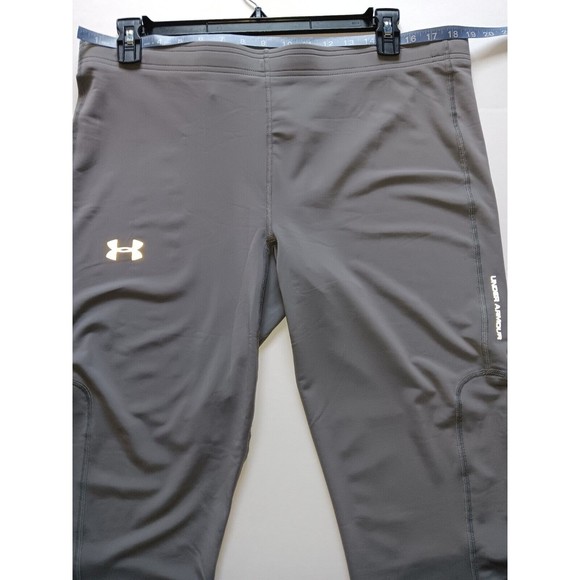 Under Armour Men's Gray Heat Gear Compression Pants - Size 2XL - Picture 5 of 13
